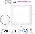 Anniversary House Tiflair Luxury Christmas Napkins, Santa & Funny Reindeer Design, Thick and Strong Paper Lunch Napkins 3 ply, Multi-Coloured PJ303550