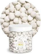 Pastry Chef's Boutique Elegant Mini Meringue Ice Cream and Cake Topping Decorating Collection (Meringue White)