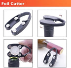 Air Pressure Pump Bottle Opener With Foil Cutter,Aerator Pourer,Vacuum Stopper(4PCS),Simple Cork Remover,Efficient Corkscrew Bottle Opener,Great For Wine Lovers,Perfect Wine Gift.
