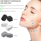 Jaw Exerciser for Man and Woman 3 Resistance Levels (6 pcs) BPA Free Silicone Jaw Exerciser Gum Tablets Jaw Trainer & Jaw Exerciser Shaper for Beginner, Intermediate & Advanced Users