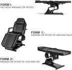 Artist hand Facial Bed for Esthetician Massage Table Beauty Bed Medical Aesthetic Tattoo Chair with 3 Motor Electrical Adjustments,Black