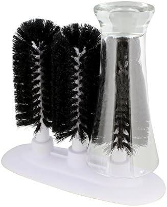 3 Brush Glass Washer Triple Glass Rinser, Cup Washer Brush