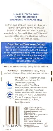 Palmer's Cocoa Butter Formula Moisturizing Swivel Stick with Vitamin E, 1ct (Pack of 3)