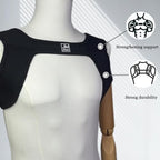 JOCKMAIL Men's Neoprene Harness with Elastic Shoulder Straps - Muscle Chest Harness
