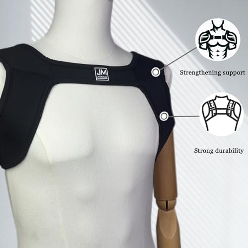 JOCKMAIL Men's Neoprene Harness with Elastic Shoulder Straps - Muscle Chest Harness