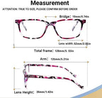 5 Pack Reading Glasses Men Women Spring Hinges Comfortable Glasses for Reading (5 Mix-2, 3.0)
