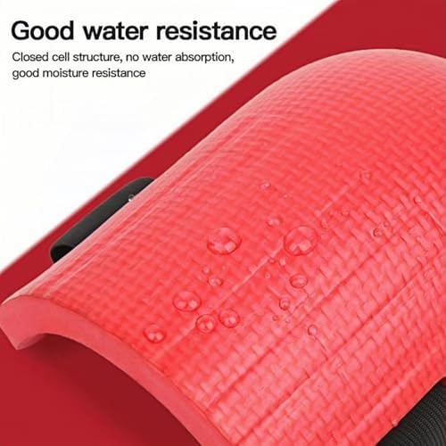 MBHKRRSGardening Knee Pads for Women and Men Lightweight Waterproof Foam Knee Pads for Gardening and Housework with Adjustable Hook'n'Loop Straps (red)