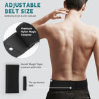 Fanwer Ostomy Belt Black Men & Women - Stealth Colostomy Belt for Ostomy Bag, Ostomy Wrap Abdomen, Ostomy Support Belt, Colostomy Bag Covers for Sport & Daily Life