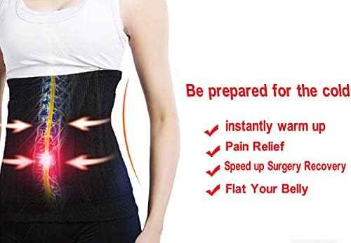 Thermal Cashmere Knit Lumbar Warmer Lower Back Support Belt Brace Stomach Kidney Warmer Abdominal Binder Belly Wrap