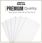 White Dinner Napkins Disposable 8" x 4" Folded - 40 Pcs 2 Ply White Napkins Disposable Paper Guest Towels for Bathrooms, Dinners, Everyday Parties & Party Supplies