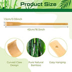 Yinkin 24 Pieces Bamboo Back Scratcher Bulk Long Manual Back Massager Traditional Wooden Back Scratcher for Itching Relief and Body Massage Elderly Men Women Christmas Gifts for Nursing Home
