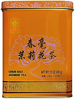TIAN HU SHAN Premium Jasmine Green Tea Loose Leaf 15 Ounce (426g)