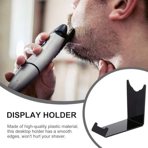 Abaodam Electric Razor Holder Stand 2pcs Acrylic Storage Brackets for Electric Shaver and Nose Hair Trimmer Desktop Display Rack for Men's Shaving Accessories