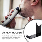 Abaodam Electric Razor Holder Stand 2pcs Acrylic Storage Brackets for Electric Shaver and Nose Hair Trimmer Desktop Display Rack for Men's Shaving Accessories