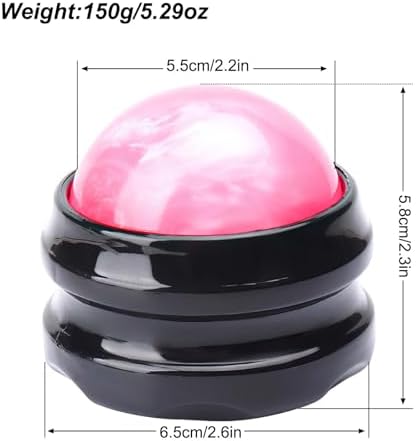 WOVTE Massage Ball, Lacrosse Balls, Self Massage Tool for Sore Muscles, Shoulders, Neck, Back, Foot, Body, Deep Tissue, Trigger Point, Muscle Knots, Yoga and Myofascial Release (Pink)