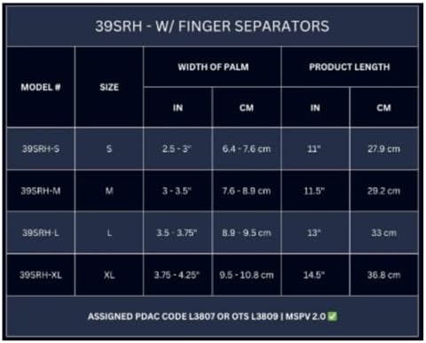 39SRH-M-L Resting Hand Orthosis with Finger Separators, Left, Medium