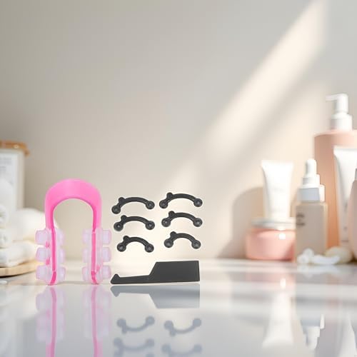 A Set Nose Up Lifting Shaping Clip Invisible Shaper Tool Straightening Beauty Massage Tool Bridge Straightening for Women Men Nose Shaper Clip for Nose Uplifting Crooked Women Men Bridge