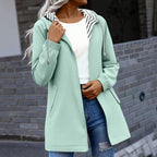 Rain Jacket Women Waterproof Long Hooded Raincoats Lightweight Windbreaker Hiking Travel Workout Jackets With Pocket