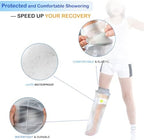 Waterproof Full Leg Cast Cover for Shower Kids -Available in 3 Sizes | Leg Cast Shower Protector, Watertight Seal Cast Cover Leg for Knee Foot Ankle, No Mark on Skin Reusable(Recommended Age:6-8)