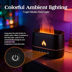 Essential Oil Diffuser, 250ml Humidifiers for Bedroom, Air Aroma Diffuser Humidifier with 7 Flame Colors, Quiet, Auto-Off Protection, 1H/3H/5H Timing, Cool Mist Humidifiers for Bedroom Home