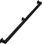 6FT Staircase Handrail for Indoor Stairs, Modern Hand Railings Grab Bar Kit with Black Finished, Non-Slip Wall Mount Decking Railings for Elderly and Children (72inch / 6ft, Black)