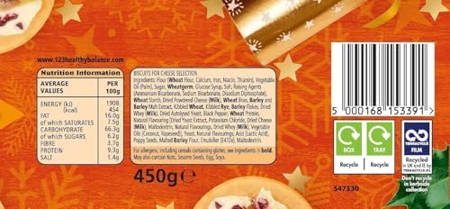 Jacob's Crackers Biscuit For Cheese 450g