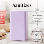 Pixie Menstrual Cup Sterilizer for Feminine Care - Ranked 1 for The Best Steamer - Kills 99.9% of Germs with Steam - Wash Your Period Disc or Cup in 3 Minutes! - Automatic Timing Shut-Off Switch