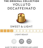 Nespresso Capsules Original Line, Volluto Decaffeinato Mild Roast Coffee, 50 Count Coffee Pods