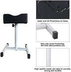 CHAOEEMY Pedicure Foot Rest,Adjustable Height Pedicure Stool,Pedicure Stand for Home Salon,Tattoo,Nail Tech(Black)