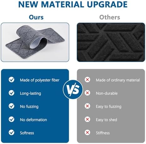 KOOTETA Stair Treads for Wooden Steps Indoor, 15 Pack 8" X 30" Non Slip Carpet Stair Treads with Reusable Adhesive for Kids Elders and Dogs, Surface Polyester TPR Backing Stair Runner Rugs, Dark Grey