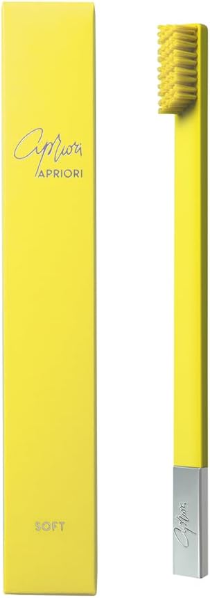 Sunflower Yellow Silver Soft Toothbrush