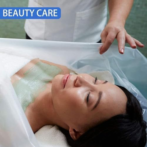 50 Pieces Disposable Plastic Sheeting,Plastic Sheeting for Body Wrap 47"x82" Pack of 50,for Beauty Salon Spa Sauna Room Body Therapy Home Use