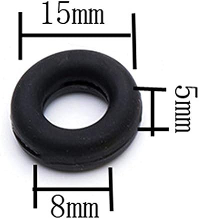 lasenersm 40 Pieces (20 Pairs) Eyeglasses Temple Tips Sleeve Retainers Silicone Anti-Slip Round Eyeglass Retainers for Spectacle Sunglasses Reading Glasses Eyewear Children's Eyeglass, Black