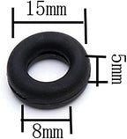 lasenersm 40 Pieces (20 Pairs) Eyeglasses Temple Tips Sleeve Retainers Silicone Anti-Slip Round Eyeglass Retainers for Spectacle Sunglasses Reading Glasses Eyewear Children's Eyeglass, Black