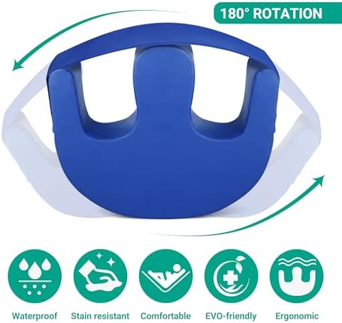 Patient Turning Device, U-Shape Positioning Pillow, Waterproof PU Leather, Big Size, 20.6" Wide, Wider Leg Opening for in-Bed Care