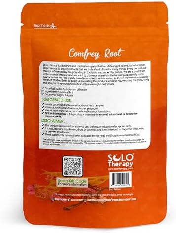 Comfrey Root Cut and Sifted - 56 grams - For External Use Only - Resealable Bag - 56 grams - Symphytum officinale Premium Quality (Comfrey Root)