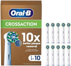 Oral-B Pro Cross Action Toothbrush Heads for Electric Toothbrush, Pack of 10, Suitable for a Post Box