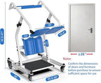 Stand Assist Lift – Sit to Stand Patient Transfer Chair for Elderly & Disabled, 400 lbs Capacity Lift Aid with Adjustable Height – Home & Nursing Care Mobility Support,Blue