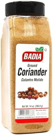 Badia Ground Coriander, 14 oz – Premium Culantro Spice for Cooking & Seasoning, Middle Eastern, Indian & Latin Cuisine