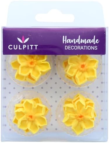 Daffodil Cake Toppers - 12 Pack