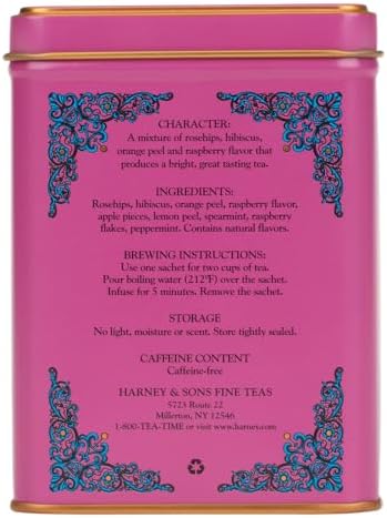 Harney & Sons Raspberry Herbal, HT Line, 20 sachets