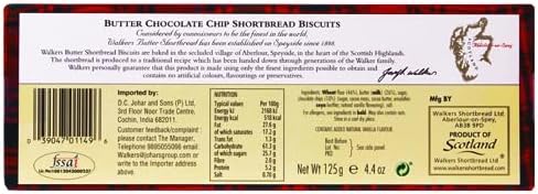 Walkers Classic Shortbread Chocolate Chip - 4.4 oz