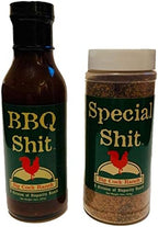 Big Cock Ranch Special Shit and BBQ Shit Kit | Funny BBQ Sauce Gift Set | Best BBQ Accessory | Made in the USA | Makes a Great Gag Gift for Men | Season Your Steak, Chicken, and Ribs