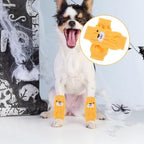 VICASKY Dog Sock Socks for Dogs Licking Tail Protector Knee Brace Leg 4Pcs Slip Leggings for Winter Durable Pet with Cartoon Comfortable Protection Indoor and Outdoor Use