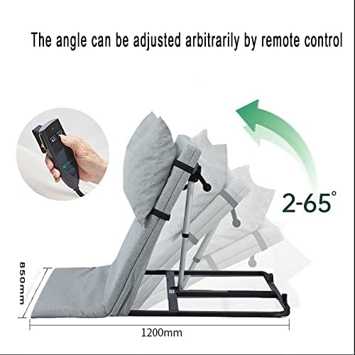 Electric Lift Bed Backrest for The Elderly, Lift Bed Backrest with Removable Headrest and Remote Control, Adjustable Sit-up Backrest Bracket, for Pregnant Women, After Surgery Recovery