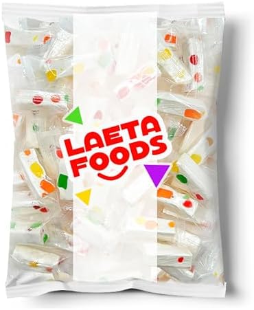 Jujube Nougat Candy | 9 Ounce Bag - 25 Count | Easter Candy | Fruity Jelly Bits | Easter Eggs Fillers | Individually Wrapped Party Favors | Chewy Nougat Treat