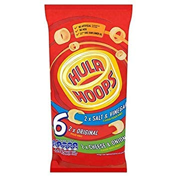 Assorted Hula Hoops 24G X - 6 Per Pack (0.32Lbs)