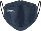 evolvetogether Santorini Everyday Adjustable Face Masks For Adult Women & Men | Comfortable, Disposable, Lightweight & Breathable | 6-Ply Design for a Secure Fit | SGS tested (Navy, 5 Count)