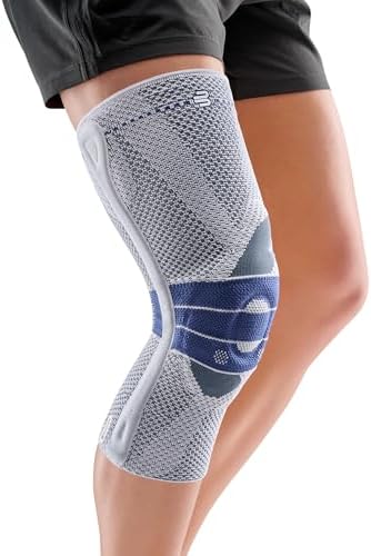 Bauerfeind - GenuTrain P3 - Patella Knee Brace -Knee Support For Misalignment of the Kneecap - Titanium, Left, Size 7
