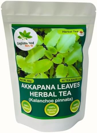 Organic Kalanchoe pinnata Leaves Tea, miracle leaf air plants Bryophyllum Pinnatum Herbal Tea, 40 Tea Bags/ 1.5g